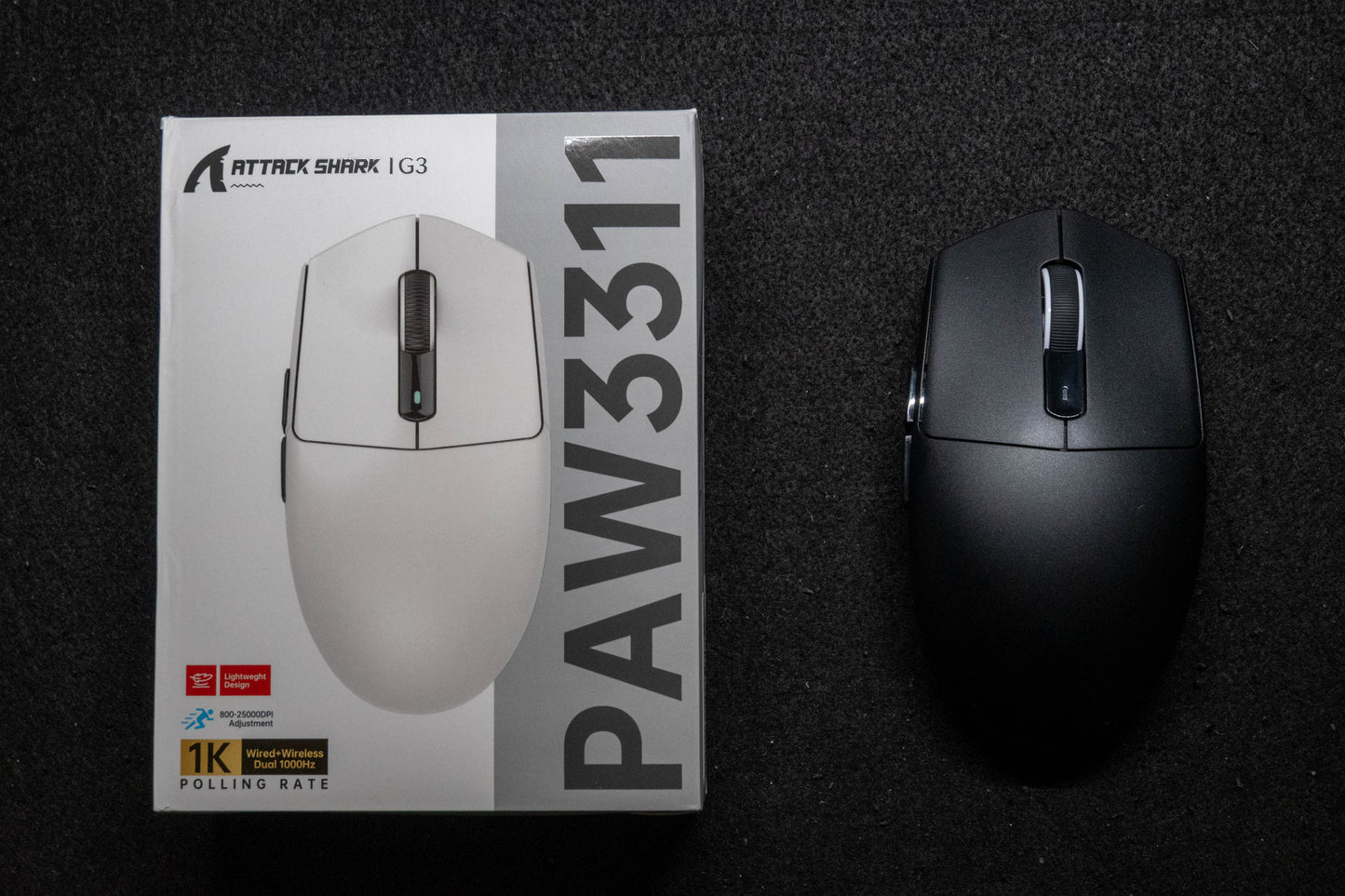 Attack Shark G3/G3 Pro Tri-mode Wireless Gaming Mouse 25000 DPI Ultra Lightweight